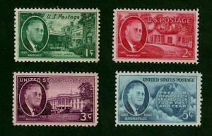 930-933 Franklin D. Roosevelt 70+ Year Old Set Of 4 Mint/nh FREE SHIPPING 