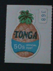 ​TONGA-RARE LOVELY BEAUTIFUL PINEAPPLE SHAPE CUT STAMP-MINT VF KEY STAMP