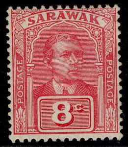 SARAWAK GV SG82, 8c bright rose-red, M MINT.