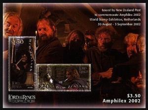 NEW ZEALAND 2002 Lord of The Rings Amphilex miniature sheet MNH