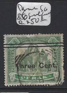 MALAYA PERAK   (PP1905B)  3C/$1.00 ELEPHANT SG 86     SMALL FAULT  FU  