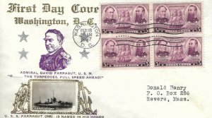 792 3c NAVY HEROES - Crosby cachet 22 