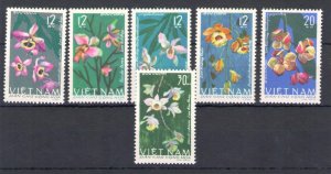 1966 North Vietnam - Yvert #482-87 - Flowers - 6 Values - MNH**