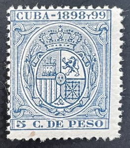 Cuba #Forbin ES-CU TM26 - MH Coat of Arms Revenue Stamp 1898-1899