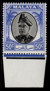 MALAYSIA - Selangor GVI SG107, 50c black & blue, NH MINT.