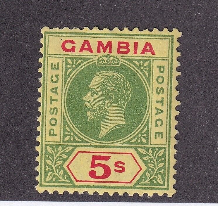 Gambia Scott # 86 F-VF OG mint lightly hinged nice color cv $ 130 ! see pic !