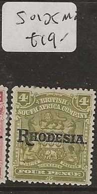 RHODESIA  SG105   ARMS  4D    MOG       P0630H