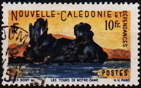 New Caledonia. 1948 10f S.G.321 Fine Used