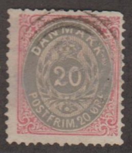 Denmark Scott #31 Stamp - Used Single