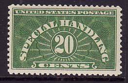 USA-Sc#QE4- id8-unused NH 25c Special Handling-1925-