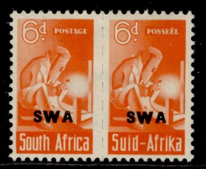 SOUTH WEST AFRICA GVI SG128, 6d red-orange, M MINT.