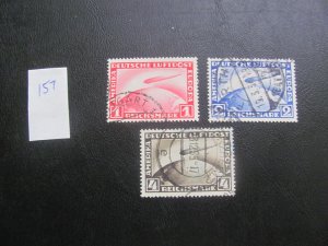 Germany 1928-31 USED  SC C35-37 SET VF/XF 155 EUROS   (157)