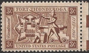 # 1071 MINT NEVER HINGED FORT TICONDEROGA