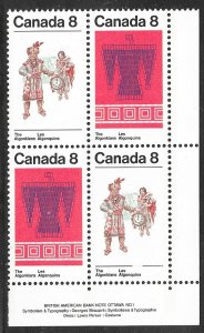 Canada 568-569: 8c Thunderbird & Belt, Algonkian Couple, MNH, VF