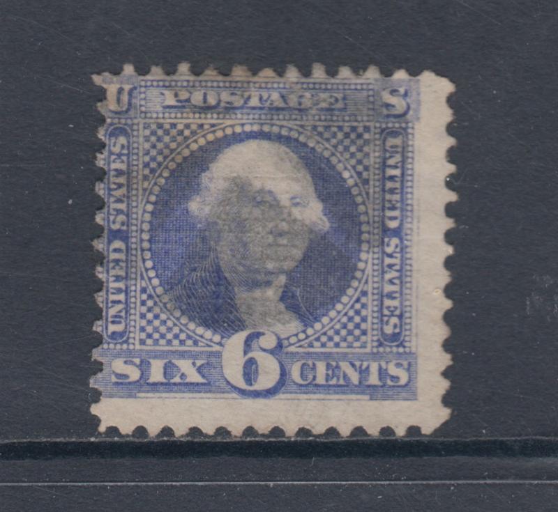 US Sc 115 used 1869 ultra Washington G Grill, Scarce