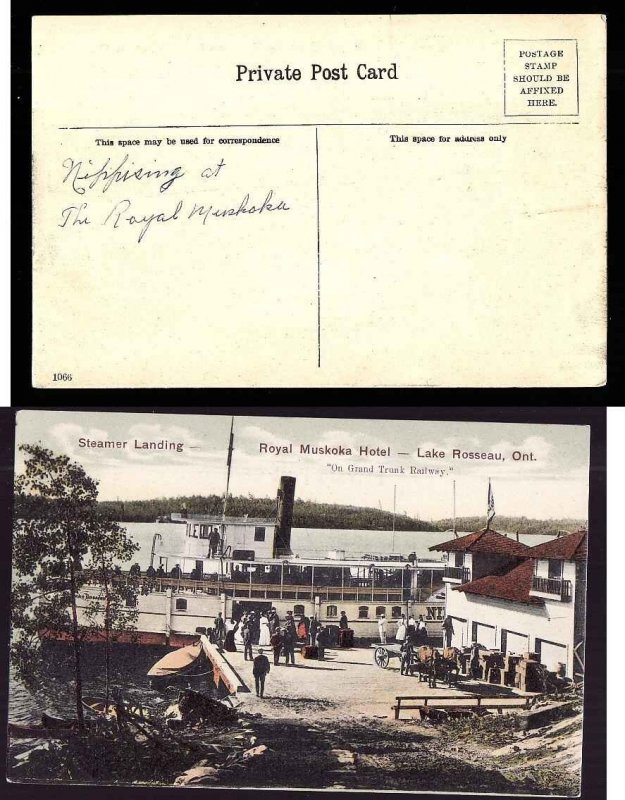 Canada-cover  #6624 -  Cover-unused post card with view of Steamer La