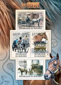 BURUNDI 2012 - Horses M/S. Official issues.