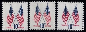 1509 - Color Shift Error / EFO Group Crossed Flags Mint NH
