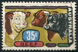 Australia Sc#522 Used, 35c multi, Primary Industries (1972)