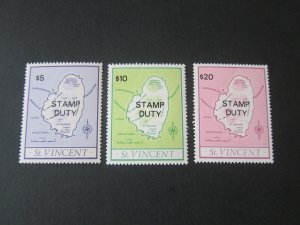 St Vincent & the Grenadines 1980 Sc AR1-3 set MNH