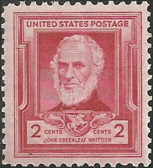 # 865 MINT NEVER HINGED ( MNH ) JOHN GREENLEAF WHITTIER POET