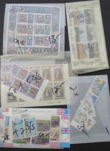 EDW1949SELL : ANGUILLA Nice grouping of all VF Cplt MNH sets & S/S. Sc Cat $379