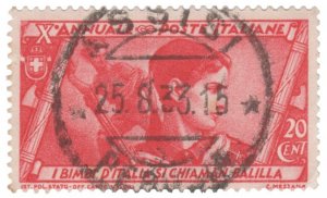 ITALY STAMP 1932. SCOTT # 293. USED. # 1