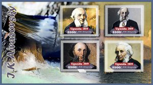 Stamps. Art.  Ivan Aivazovsky 2019 year 1+1 sheets perforated