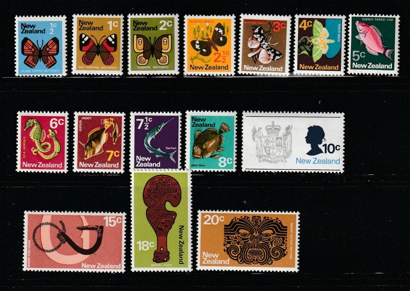 New Zealand 438-452 MNH Various