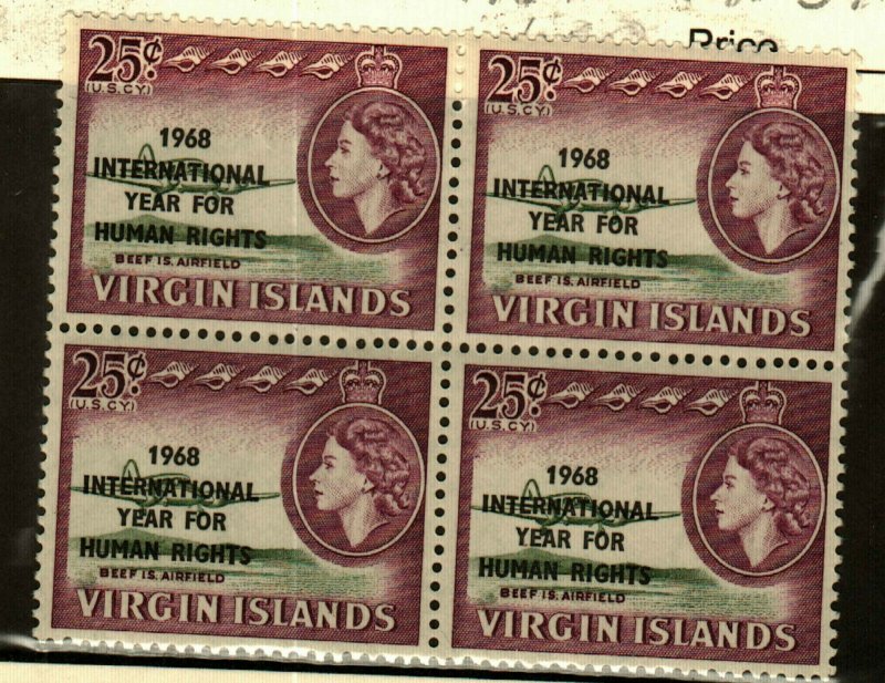 Virgin Islands #190-1 MNH Blocks (4) CV$2.50
