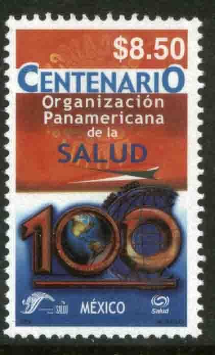 MEXICO 2302, PANAMERICAN HEALTH ORGANIZATION CENTENNIAL. MINT, NH. VF.