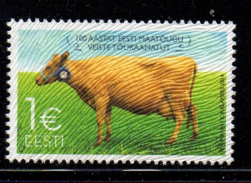 Estonia Sc 763 2014 Cattle Herdbook stamp mint NH