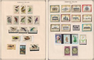 NORFOLK ISLAND - INTERESTING MINT COLLECTION ON PAGES - $200+ CAT VALUE - Z502