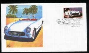 US 3933 Sporty Cars, Chevrolet Corvette UA Fleetwood cachet FDC