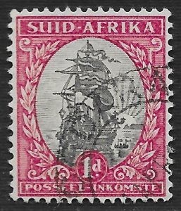 South Africa #48b 1p Jan van Riebeek's Ship Drommedaris