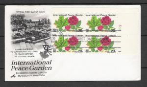 US #2014 Peace Garden FDC