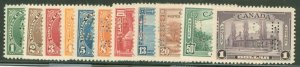 Canada #0231-0236, 0241-0245  Single (Complete Set)