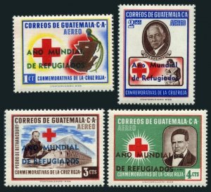 Guatemala C235-C238, MNH. Michel 643-646 Red Cross. World Refugee Year WRY-1960.