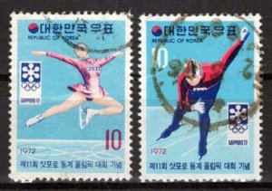 Korea 810-811 Used Sports Games Olympics Figure Skating ZAYIX 0624S0649