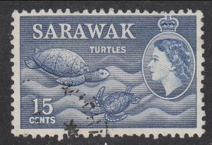 Malaya Sarawak 1955 Sc 204 15c Used