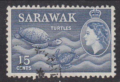 Malaya Sarawak 1955 Sc 204 15c Used