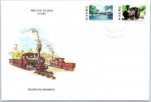 ILLUSTRATED FIRST DAY COVER PHOSPHATE SHIPMENTS OF NAURU 1982