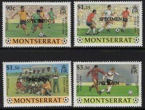 MONTSERRAT SG828/31 1990 WORLD CUP FOOTBALL MNH