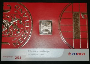 Netherland 2001 silver stamp