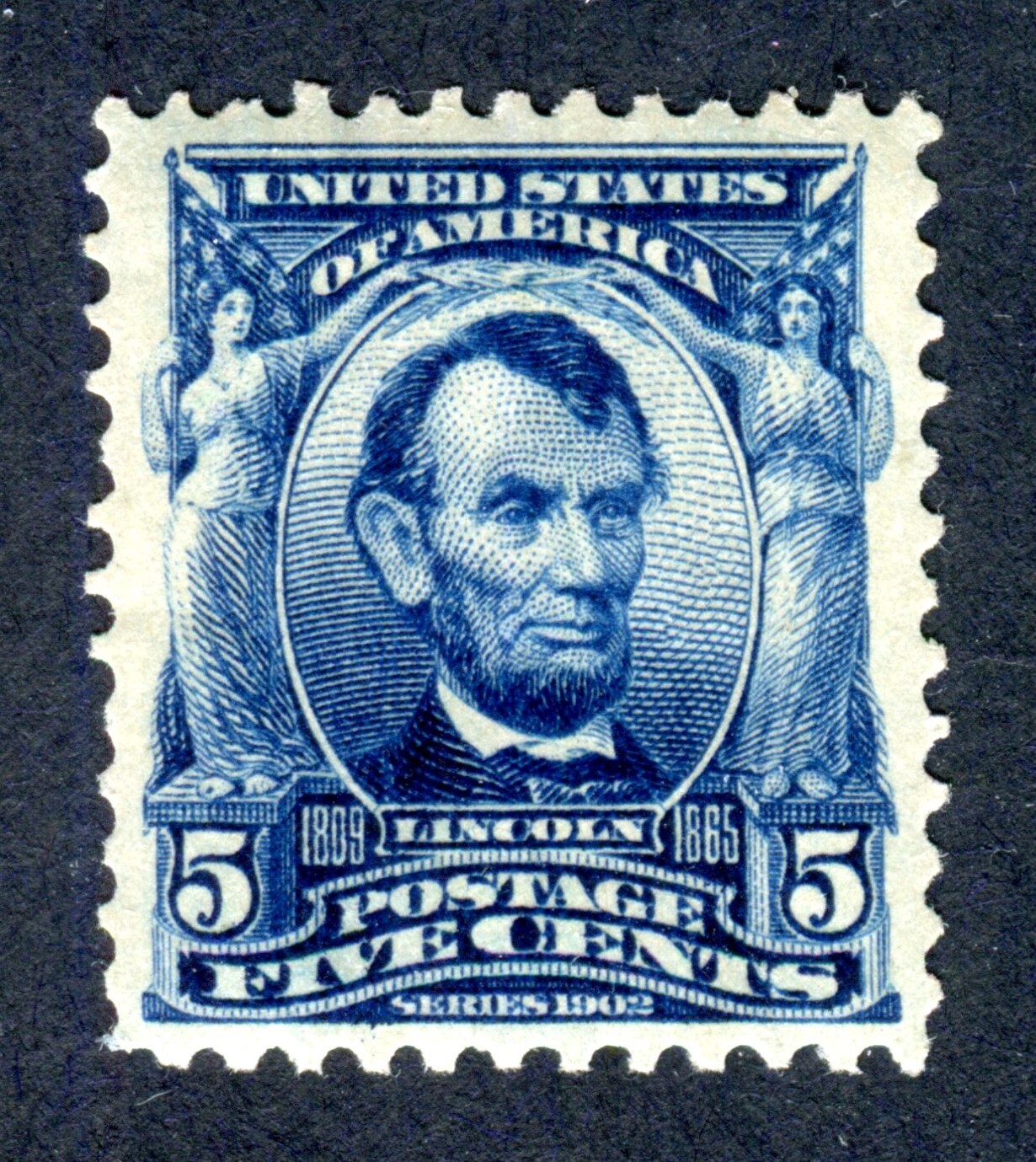 US 1902. Lincoln 5c stamp. Mint NH. Sc304. United States, General Issue Stamp / HipStamp
