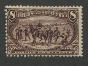 1898 US Stamp #289 8c Mint Hinged F/VF Original Gum Catalogue Value $140