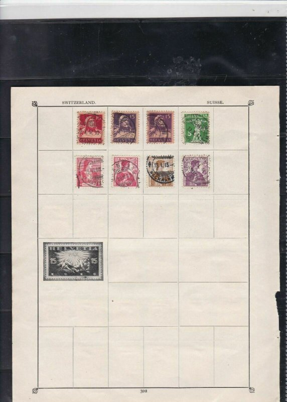 switzerland stamps page ref 17362