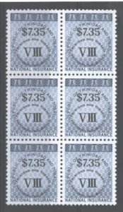 Trinidad & Tobago 1960 $7.35 National Insurance bluish greyish & black, colour