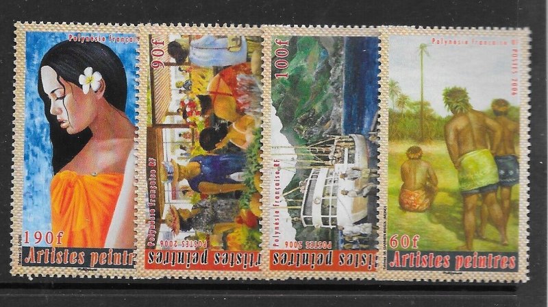 FRENCH POLYNESIA Sc 931-34 NH ISSUE OF 2006 - ART