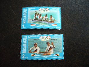 Stamps - Nicaragua - Scott# 1022-1023 - Mint Never Hinged Part Set of 2 Stamps